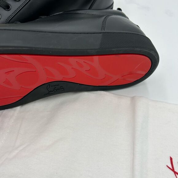 Men's Christian Louboutin, Louis Jr spiked sneakers size 47 made in Italy - Picture 9 of 9